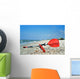 Kayak Paddles on the sand Wall Decal