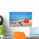 Kayak Paddles on the sand Wall Decal
