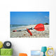 Kayak Paddles on the sand Wall Decal