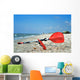 Kayak Paddles on the sand Wall Decal