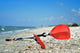 Kayak Paddles on the sand Wall Decal
