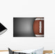 American Football Ball on Gray Wall Decal