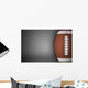 American Football Ball on Gray Wall Decal