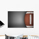 American Football Ball on Gray Wall Decal