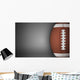 American Football Ball on Gray Wall Decal