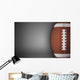 American Football Ball on Gray Wall Decal