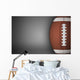 American Football Ball on Gray Wall Decal