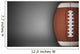 American Football Ball on Gray Wall Decal