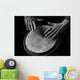 Low key picture of a bongo Player Wall Decal