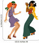 Disco girls dancing Wall Decal