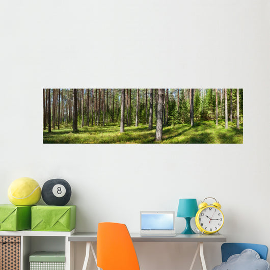 Summer forest panorama Wall Decal