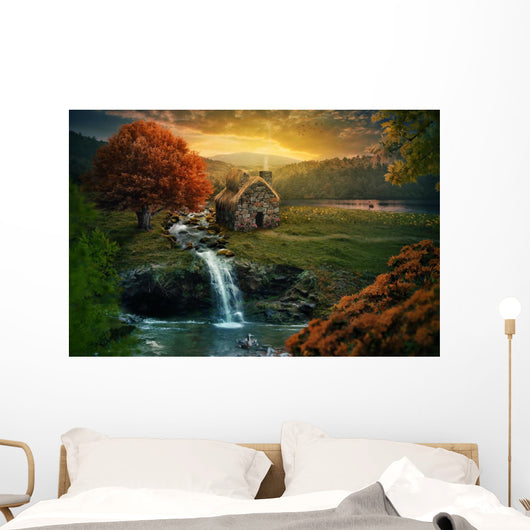 Peaceful cottage Wall Decal