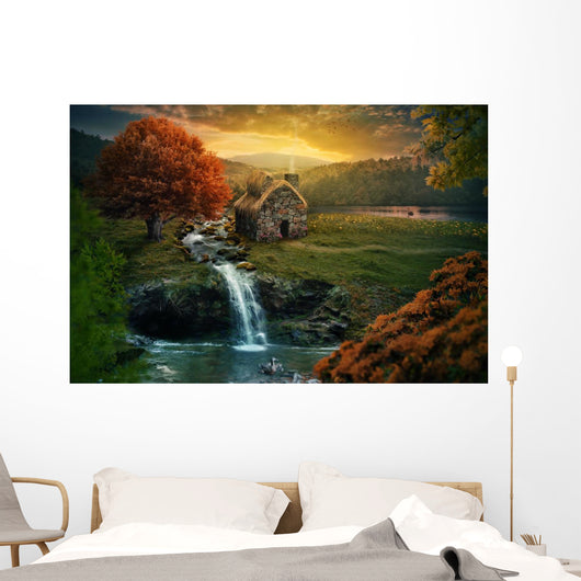 Peaceful cottage Wall Decal