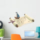 Treasure map and toy boat Wall Decal