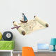 Treasure map and toy boat Wall Decal