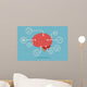 brain infographic Wall Decal