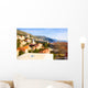 Glass of red wine with city view of Dubrovnik. Croatia. Wall Decal