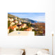 Glass of red wine with city view of Dubrovnik. Croatia. Wall Decal