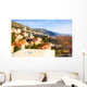 Glass of red wine with city view of Dubrovnik. Croatia. Wall Decal