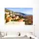 Glass of red wine with city view of Dubrovnik. Croatia. Wall Decal