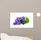 violets on white background Wall Decal