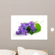 violets on white background Wall Decal