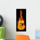 Guitar in fire Wall Decal