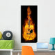 Guitar in fire Wall Decal