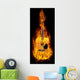 Guitar in fire Wall Decal