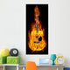 Guitar in fire Wall Decal
