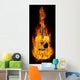 Guitar in fire Wall Decal