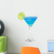 fresh blue cocktail Wall Decal