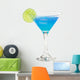 fresh blue cocktail Wall Decal