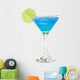 fresh blue cocktail Wall Decal
