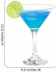fresh blue cocktail Wall Decal
