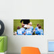 Soccer football coach tactic strategy speech. kids listening. Wall Decal