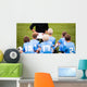 Soccer football coach tactic strategy speech. kids listening. Wall Decal