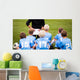 Soccer football coach tactic strategy speech. kids listening. Wall Decal