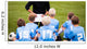 Soccer football coach tactic strategy speech. kids listening. Wall Decal