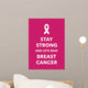 breast cancer poster Wall Decal
