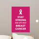 breast cancer poster Wall Decal
