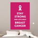 breast cancer poster Wall Decal