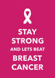 breast cancer poster Wall Decal