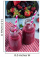 Homemade berries smoothie Wall Decal