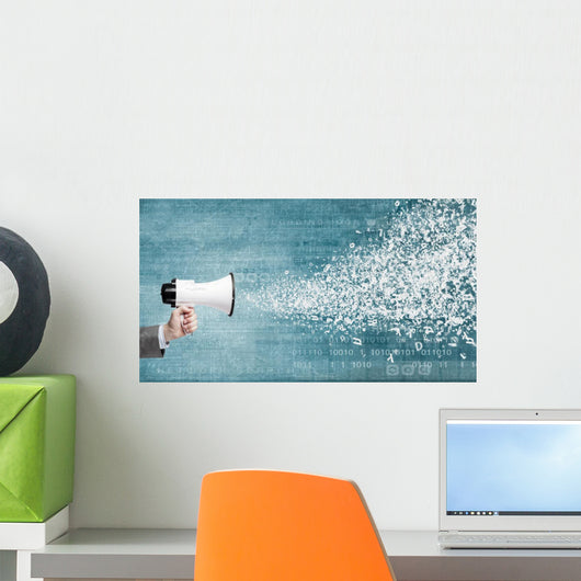 Making announcement Wall Decal