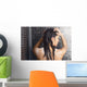 Female Shampoo Hair Wall Decal