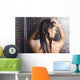 Female Shampoo Hair Wall Decal