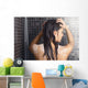 Female Shampoo Hair Wall Decal