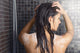 Female Shampoo Hair Wall Decal