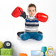 Kid with boxing gloves Wall Decal
